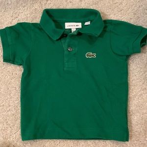 Lacoste green shirt